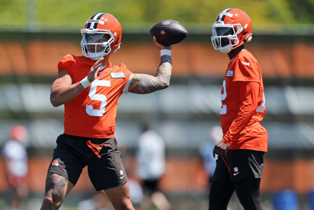 Dillon Gabriel and Shedeur Sanders
